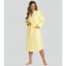 Women's Yellow Waffle Robe Loungeable New Look