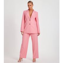 Women's Pink Pleated Wide Leg Trousers Quiz New Look
