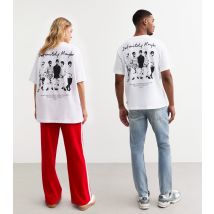 Women's Unisex White Oasis Definitely Maybe Album Artwork Print T-Shirt Only and Sons New Look