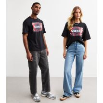 Women's Unisex Black Oasis Swirl Print T-shirt Only and Sons New Look