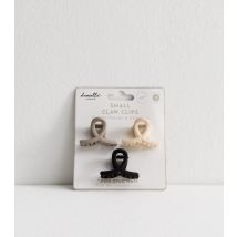 Creations Mink Pack Of 3 Mini Claw Clips Danielle New Look