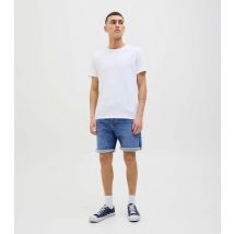 Men's Blue Ripped Denim Shorts Jack & Jones New Look