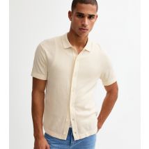 Men's White Regular Knitted Polo Shirt Jack & Jones New Look