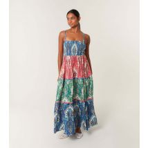 Women's Multicoloured Paisley Print Maxi Dress Blue Vanilla New Look