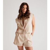 Women's Cream Tailored Bermuda Shorts Urban Bliss New Look