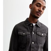 Men's Black Denim Jean Jacket Jack & Jones New Look