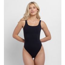 Women's Black Square Neck Bodysuit Dorina New Look