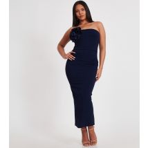 Women's Navy Embellished Maxi Dress Quiz New Look
