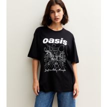 Men's Black Oasis Definitely Maybe Print T-Shirt Only and Sons New Look