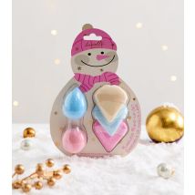 Creations Multi Colour Snowman Beauty Sponge and Puff Gift Set Danielle New Look