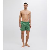 Men's Green Crinkle Embroidered Swim Shorts Jack & Jones New Look