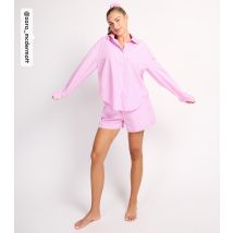 Women's by Zara McDermott Pink Stripe Beach Shorts Rise New Look