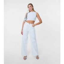 Women's White Diamante Embellished Jeans Pink Vanilla New Look