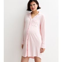 Women's Maternity Light Pink Jersey Nightshirt New Look