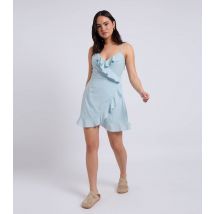 Women's Light Blue Frill Trim Cami Tea Dress Urban Bliss New Look
