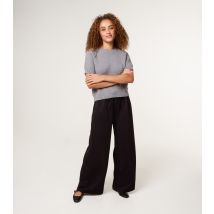Women's Black Wide Leg Trousers Blue Vanilla New Look