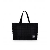 Black Quilted Logo Patch Tote Bag HYPE New Look