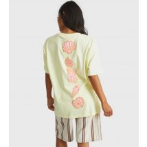 Women's Bright Yellow Oyster Bay Shell Print T-Shirt Skinnydip New Look