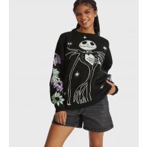 Women's Black Jack Skellington Jumper Skinnydip New Look