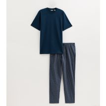 Men's Navy T-Shirt and Trousers Pyjama Gift Set Only and Sons New Look