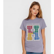 Women's Purple Harry Potter Hogwarts Print T-Shirt Brands In New Look