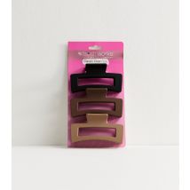 Neutral Square Claw Clips Brushworks New Look