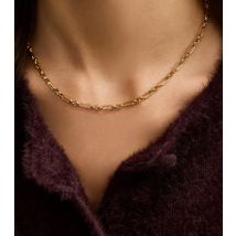 18ct Gold Plated Simple Chain Necklace New Look