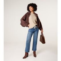 Women's Blue Elasticated Waist Jeans Blue Vanilla New Look