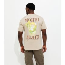 Men's Off White Regular Cotton Mojito T-Shirt Only and Sons New Look