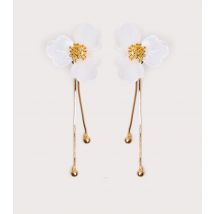 Cream Flower Drop Earrings Public Desire New Look