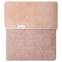 KoeKa - Wiege Decke Vigo teddy - old pink/shadow pink - 75x100 cm
