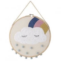 Bloomingville - Hänge-Deko mit Hula-Hoop-Reifen - Wolke