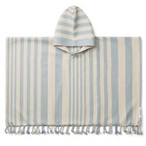 Liewood - Roomie Hammam-Poncho - Y/D stripe: Sea blue/sandy