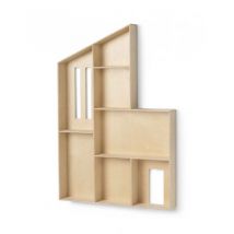 Ferm Living - Miniatur Funkis-Hause - Regal - Natural