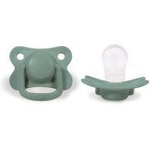 Filibabba - Schnullers 2-pack - Moss green - 6 Monaten +