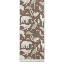 Ferm Living - Tapete Tiere - toffee