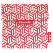 Roll'eat - Wiederverwendbarer Snackbeutel Snack'n'Go - Tiles Red