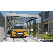Carport aluminium - Toit monopente - Libeccio 5 claustras - Surface intérieure m² - Aluminium - - - - - Touschalets - Aluminium - Surface
