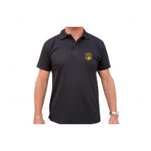 Polo Noir Manches Courtes Troupes De Marine - Patrol Equipement - Taille 2xl - Vet Sécurité