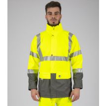 Veste De Pluie Hv Bandit - Jaune Fluo - Nine Worths By North Ways - Taille S - Vet Sécurité