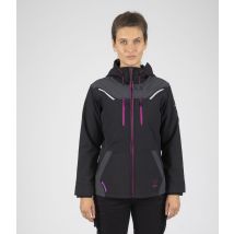 Blouson De Travail Softshell Femme Florence - Noir/fushia - Nine Worths By North Ways - Taille L - Vet Sécurité