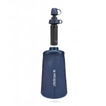 Składany bidon peak series 650ml z filtrem flex basic - niebieski - lifestraw