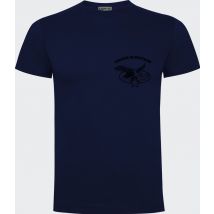 Tee-shirt Marine Avec Logo Troupes De Montagne Côté Coeur - Army Design By Summit Outdoor