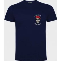 Tee-shirt Marine Avec Logo Le Diable Rit Avec Nous Colo Côté Coeur - Army Design By Summit Outdoor