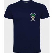 Tee-shirt Marine Avec Logo Le Diable Marche Avec Nous Côté Coeur - Army Design By Summit Outdoor