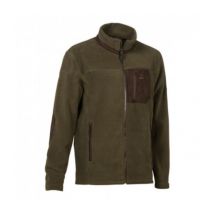 Blouson Polaire Brodé Chasse Kaki - Percussion - Taille M - Vet Sécurité