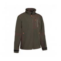 Blouson Chasse Softshell Kaki /marron - Percussion - Taille L - Vet Sécurité