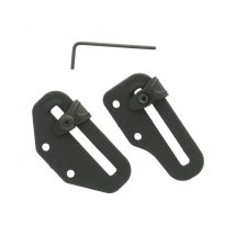 Paire Boucles Ceinture Lh Caoutchouc Tech 60 Mm De Large Reglable Noire - Radar - Vet Sécurité