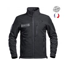 Veste Softshell Sécu-one Flap Sécurité Privée Noir - A10 Equipment - Taille S - Vet Sécurité