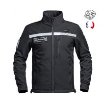 Veste Softshell Sécu-one Hv-tape Sécurité Privée Noir - A10 Equipment - Taille Xs - Vet Sécurité